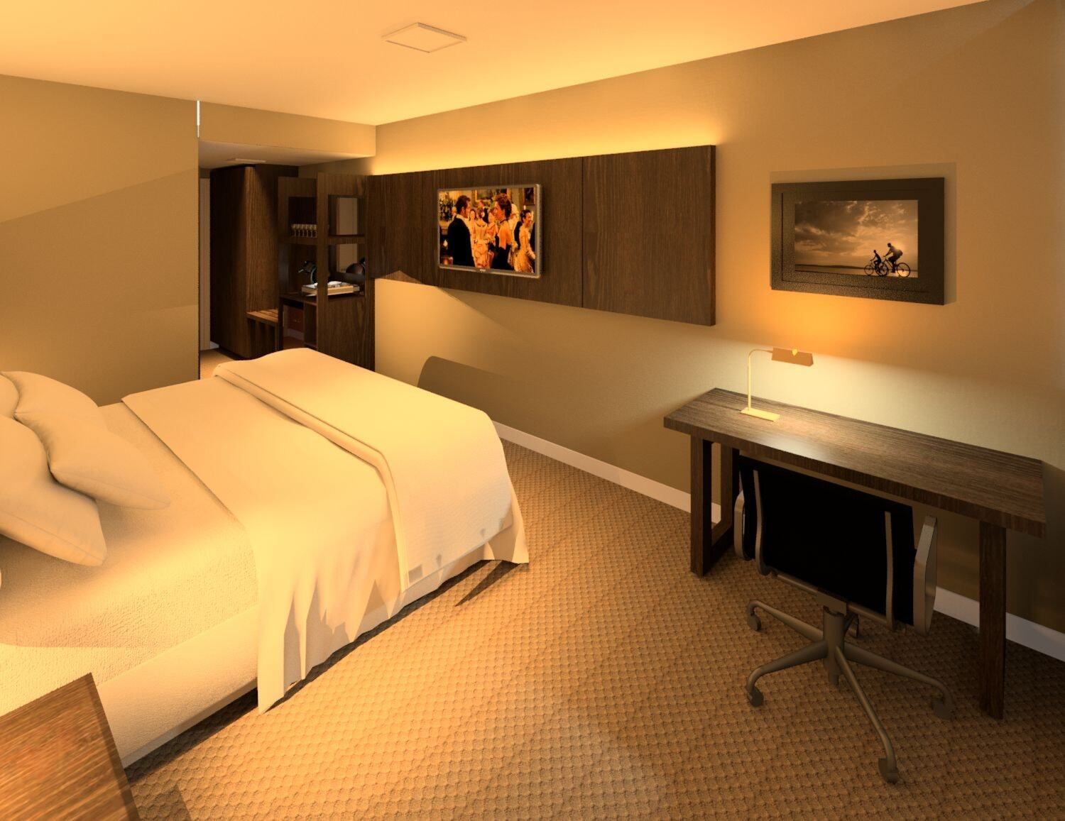 Transamerica Collection Goiânia Eksteriør billede A bedroom designed with the help of a computer.